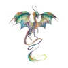 Watercolor Dragon Tattoo