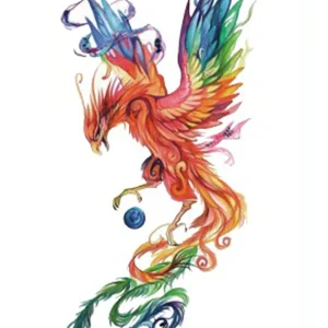 Phoenix Temporary Tattoo