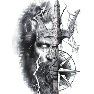 Poseidon Trident Tattoo