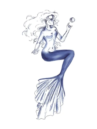 Mermaid Fake Tattoo