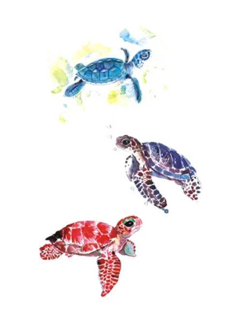 Turtles Sticker Tattoo