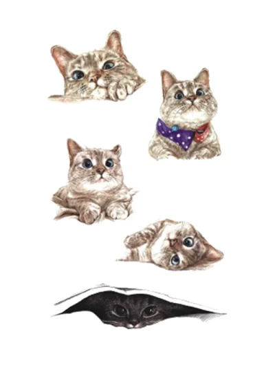 Little Cats Temporary Tattoo