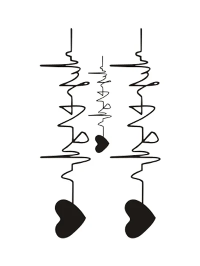 Electrocardiogram Temporary Tattoo