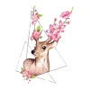 Flower Deer Tattoo