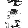 Black Deer Shadow Tattoo