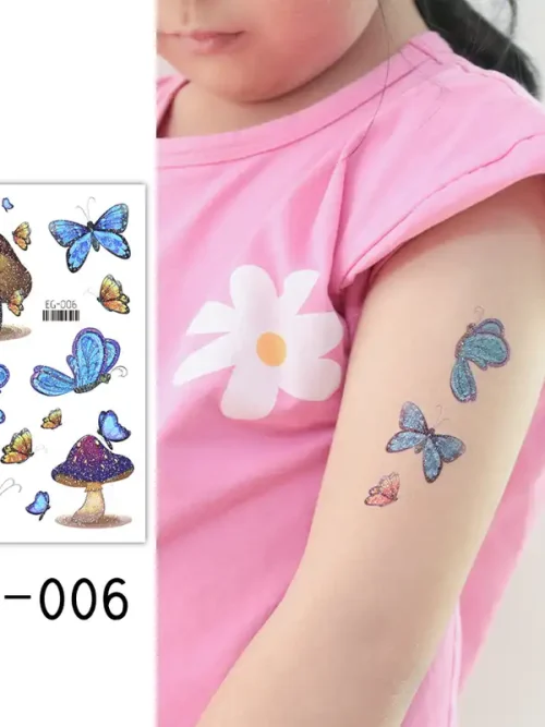 Mushroom Butterfly Tattoo