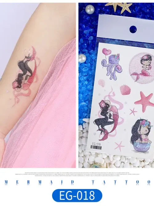 Dancing Mermaid Temporary Tattoo