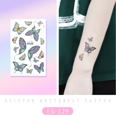 Glitter Butterfly wings Tattoo